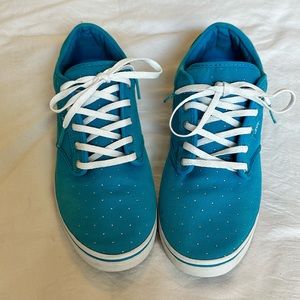 Vans Classic Teal Silver Gem Polka Dots